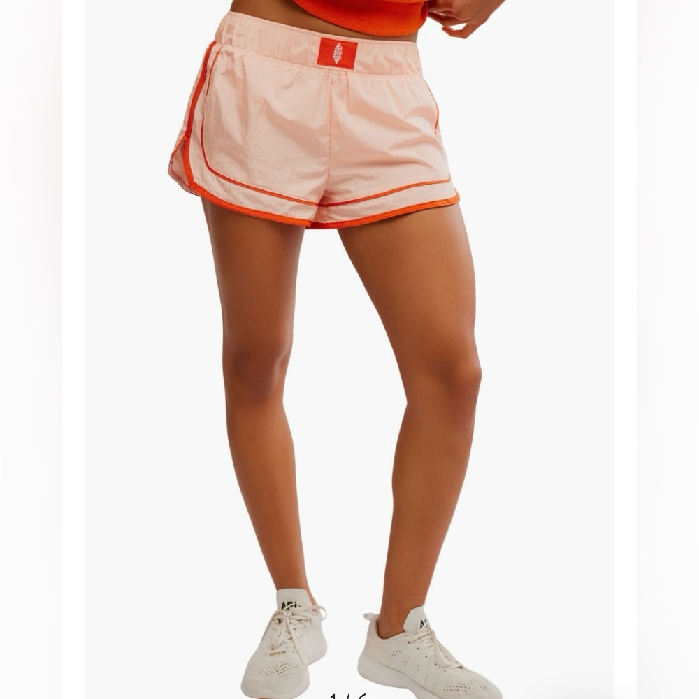 FP Movement by Free People Blush and Tangerine Athletic Shorts
